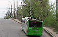 ЛАЗ-Е301D1 #2210 27-го маршрута на улице Китаенко поднимается на путепровод над ж/д станцией "Новая Бавария"