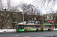 ЛАЗ-Е301D1 #2210 3-го маршрута на проспекте Гагарина возле перекрестка с улицей Молочной