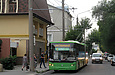 ЛАЗ-Е301D1 #2211 3-го маршрута в Соляниковском переулке в районе Подольского переулка