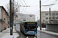 ЛАЗ-Е301D1 #2211 6-го маршрута на улице Кузнечной перед поворотом в Лопатинский переулок