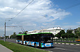 ЛАЗ-Е301D1 #2211 3-го маршрута на проспекте Гагарина в районе улицы Макеевской