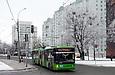 ЛАЗ-Е301D1 #2214 1-го маршрута на проспекте Маршала Жукова возле улицы Слинько