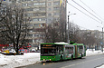 ЛАЗ-Е301D1 #2214 1-го маршрута на проспекте Петра Григоренко в районе Садового проезда