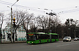 ЛАЗ-Е301D1 #2215 3-го маршрута  поворачивает с проспекта Косиора на проспект Фрунзе