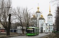 ЛАЗ-Е301D1 #2218 3-го маршрута на Индустриальном проспекте в районе Алексндровского проспекта