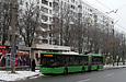 ЛАЗ-Е301D1 #2215 12-го маршрута на улице 23-го Августа в районе улицы Клочковской