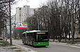ЛАЗ-Е301D1 #2216 1-го маршрута на проспекте Маршала Жукова между улицами Слинько и Танкопия