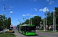 ЛАЗ-Е301D1 #2217 1-го маршрута на проспекте Маршала Жукова в районе бульвара Юрьева