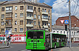 ЛАЗ-Е301D1 #2218 поворачивает с Маломясницкой улицы на проспект Гагарина