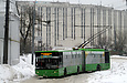 ЛАЗ-Е301D1 #2218 5-го маршрута выезжает на улицу Кузнечную с конечной "Улица Университетская"