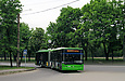 ЛАЗ-Е301D1 #2219 3-го маршрута поворачивает с Московского проспекта на конечную станцию "Улица 12-го Апреля"