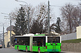 ЛАЗ-Е301D1 #2219 3-го маршрута на проспекте Гагарина в районе железнодорожного путепровода