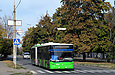 ЛАЗ-Е301D1 #2219 1-го маршрута на бульваре Богдана Хмельницкого перед пересечением с улицей Маршала Рыбалко