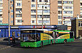 ЛАЗ-Е301D1 #2219 19-го маршрута разворачивается на конечной "Улица Одесская"