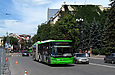 ЛАЗ-Е301D1 #2222 главного маршрута Евро-2012 на улице Сумской возле фан-зоны