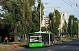 ЛАЗ-Е301D1 #2222 3-го маршрута на проспекте Героев Сталинграда в районе улицы Автодорожной