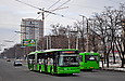 ЛАЗ-Е301D1 #2222 1-го маршрута на проспекте Героев Сталинграда перед перекрестком с проспектом Маршала Жукова