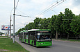 ЛАЗ-Е301D1 #2222 1-го маршрута на проспекте Маршала Жукова возле улицы Олимпийской
