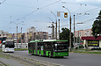 ЛАЗ-Е301D1 #2222 1-го маршрута на проспекте Героев Сталинграда возле улицы Троллейбусной