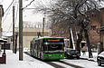 ЛАЗ-Е301D1 #2222 3-го маршрута в Соляниковском переулке за поворотом из Лопатинского переулка