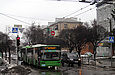 ЛАЗ-Е301D1 #2222 27-го маршрута на улице Малиновского перед улицей Благовещенской
