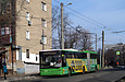 ЛАЗ-Е301D1 #2223 6-го маршрута на улице Южнопроектной в районе проспекта Гагарина