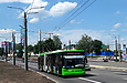 ЛАЗ-Е301D1 #2224 главного маршрута Евро-2012 на проспекте Гагарина напротив улицы Державинской