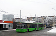 ЛАЗ-Е301D1 #2224 1-го маршрута на конечной станции "Ст. метро "Маршала Жукова"