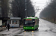 ЛАЗ-Е301D1 #3201 34-го маршрута на улице Валентиновской прибывает на конечную "Восточная Салтовка"
