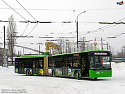 ЛАЗ-Е301D1 #3202 в открытом парке Троллейбусного депо №3 возле производственного корпуса