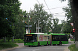 ЛАЗ-Е301D1 #3202 24-го маршрута поворачивает с улицы Лосевской на улицу Свистуна