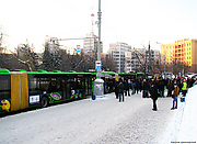 ЛАЗ-Е301D1 #3203 на площади Свободы во время презентации новых троллейбусов