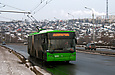 ЛАЗ-Е301D1 #3203 24-го маршрута на проспекте 50-летия СССР следует по Московскому путепроводу