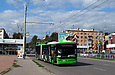ЛАЗ-Е301D1 #3203 2-го маршрута на проспекте Ленина возле станции метро "Ботанический сад"
