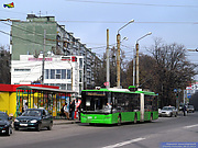 ЛАЗ-Е301D1 #3203 42-го маршрута на улице Гвардейцев-Широнинцев возле улицы Блюхера