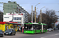 ЛАЗ-Е301D1 #3203 42-го маршрута на улице Гвардейцев-Широнинцев возле улицы Блюхера