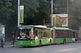 ЛАЗ-Е301D1 #3203 2-го маршрута на проспекте Правды в районе станции метро "Университет"