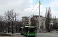 ЛАЗ-Е301D1 #3203 2-го маршрута на проспекте Независимости напротив улицы Литературной
