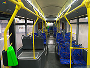 Салон троллейбуса ЛАЗ-Е301D1 #3203, вид назад