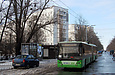 ЛАЗ-Е301D1 #3203 34-го маршрута на улице Валентиновской прибыл на конечную "Восточная Салтовка"