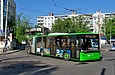 ЛАЗ-Е301D1 #3204 24-го маршрута выезжает с конечной станции "602 микрорайон" на проспект 50-летия ВЛКСМ