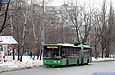 ЛАЗ-Е301D1 #3204 34-го маршрута на улице Валентиновской отправляется от остановки "Микрорайон 520"