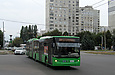 ЛАЗ-Е301D1 #3204 34-го маршрута на улице Валентиновской пересекает улицу Академика Павлова