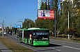 ЛАЗ-Е301D1 #3204 34-го маршрута на улице Валентиновской между улицей Барабашова и улицей Академика Павлова
