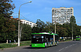 ЛАЗ-Е301D1 #3205 24-го маршрута на проспекте 50-летия ВЛКСМ между улицей Познанской и проспектом Тракторостроителей
