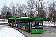 ЛАЗ-Е301D1 #3206 2-го маршрута поворачивает с улицы Академика Проскуры на разворотный круг конечной станции "Проспект Жуковского"