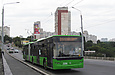 ЛАЗ-Е301D1 #3206 2-го маршрута на улице Ахсарова на Алексеевском мосту