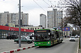 ЛАЗ-Е301D1 #3206 46-го маршрута на площади Защитников Украины возле Конного рынка