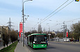 ЛАЗ-Е301D1 #3207 24-го маршрута на Московском проспекте поднимается на Корсиковский путепровод