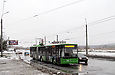 ЛАЗ-Е301D1 #3208 34-го маршрута на улице Барабашова подъезжает к остановке "Педагогический университет"
